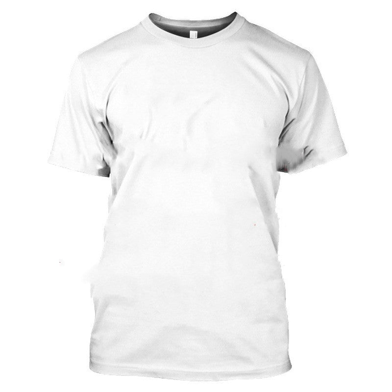 Summer Men's Round Neck Short Sleeve Top Digital Printed 3DT Shirt