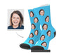 Personalized Photo Fun Socks To Map To Make Tube