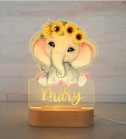 Exclusive Name Cartoon Anime Wooden Lamp Ornament