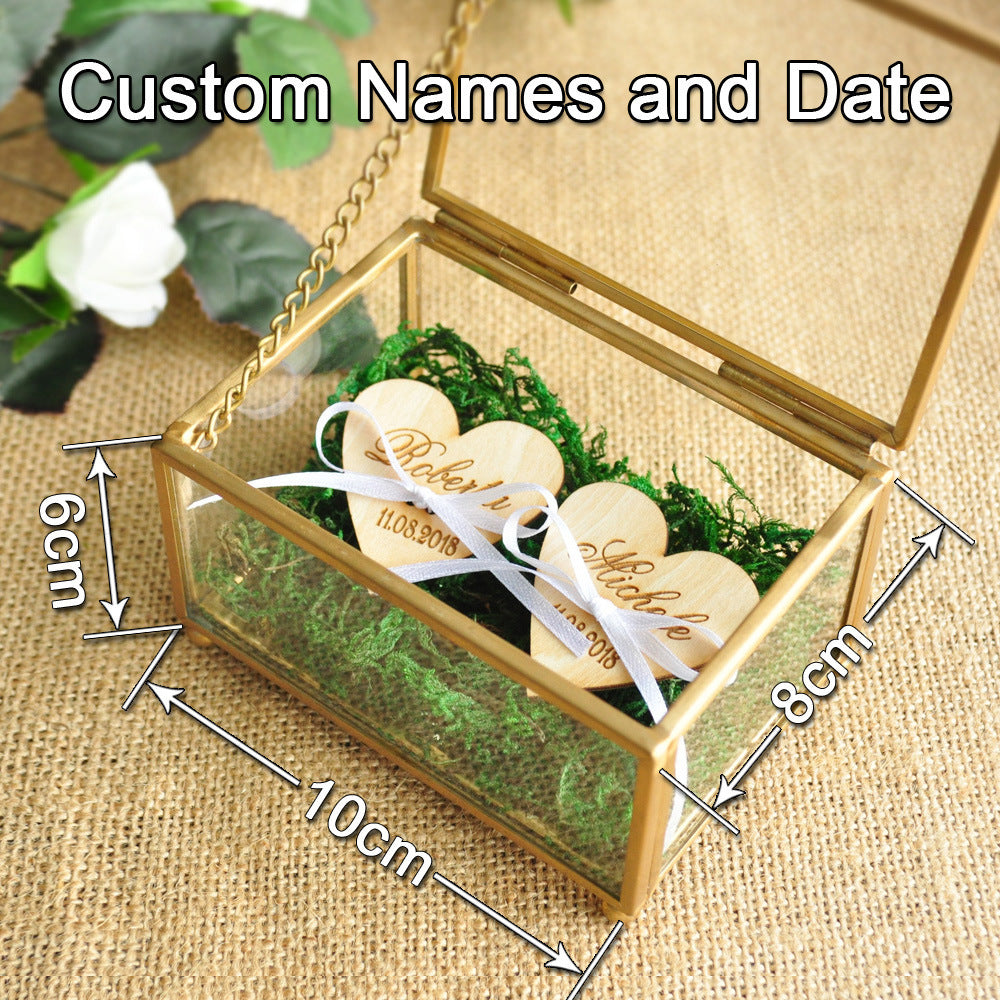 Exchange Ceremony Scene With Creative Eternal Flower Ring Box Props