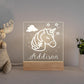 Personalized 3D USB Interior Decoration Night Light With Name