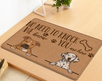 Printed rubber floor mat customized image