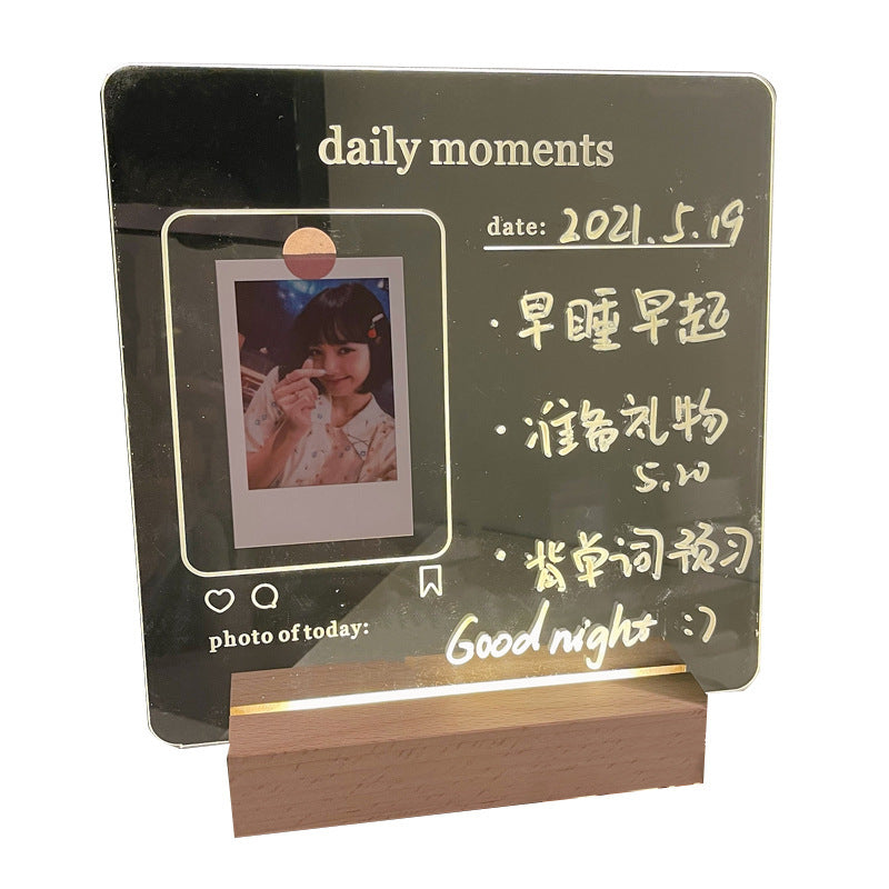 Gift Usb Atmosphere Student Gift Bedroom Decoration Message Board 3d Night Light