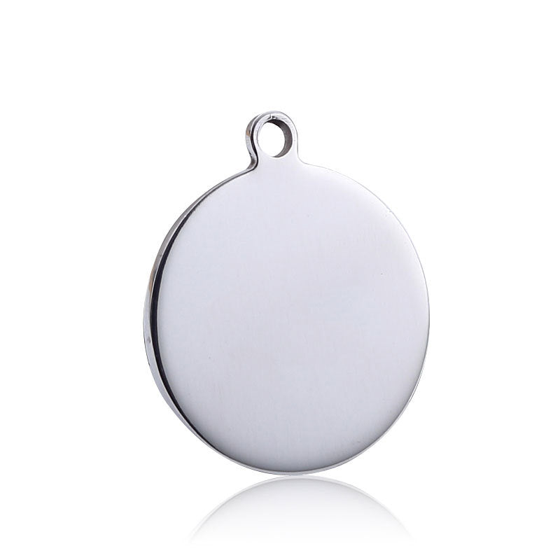 Small Pendant Anti-lost Pet Titanium Steel Tag