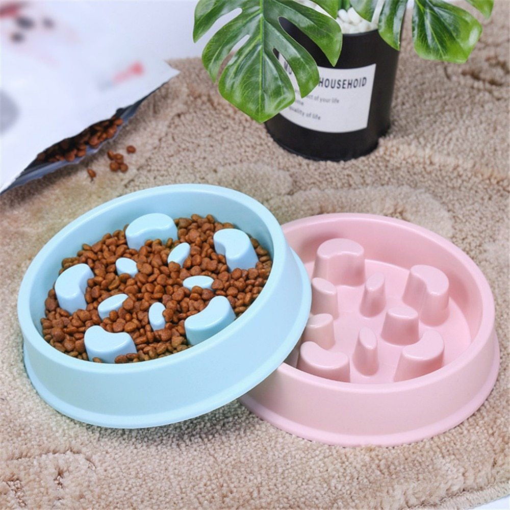 Pet Bowl Anti Choking Slow Feeding Puzzle Feeder - Tiki's Geschenke Boutique