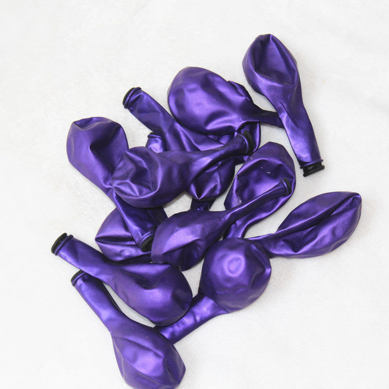 Double-Layer Pearlescent Purple Balloons Thickened Children's Birthday Party Decoration