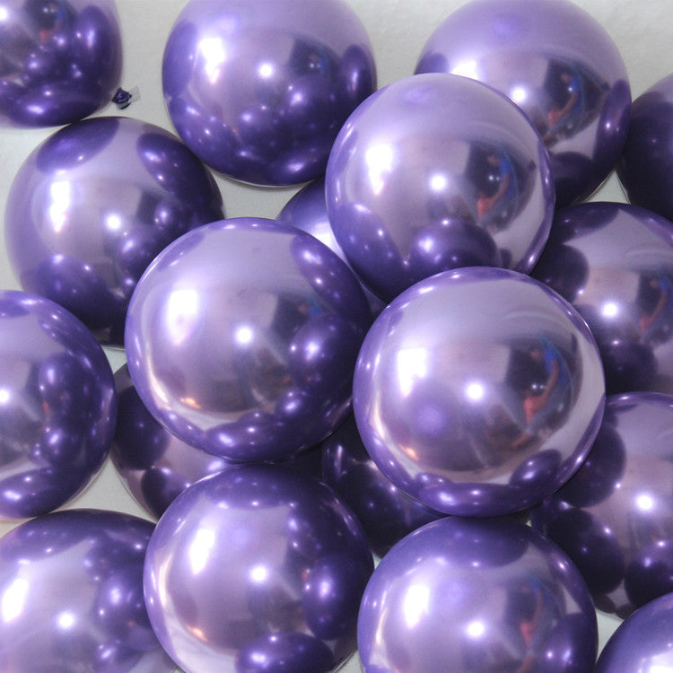 Double-Layer Pearlescent Purple Balloons Thickened Children's Birthday Party Decoration