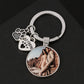 Custom DIY Pet Dog Photo Mini Heart Keychain