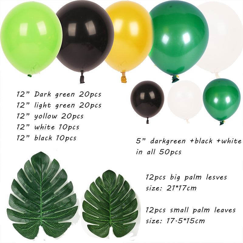 Animal Balloon Theme Party Scene Decoration Green Forest Series Balloons