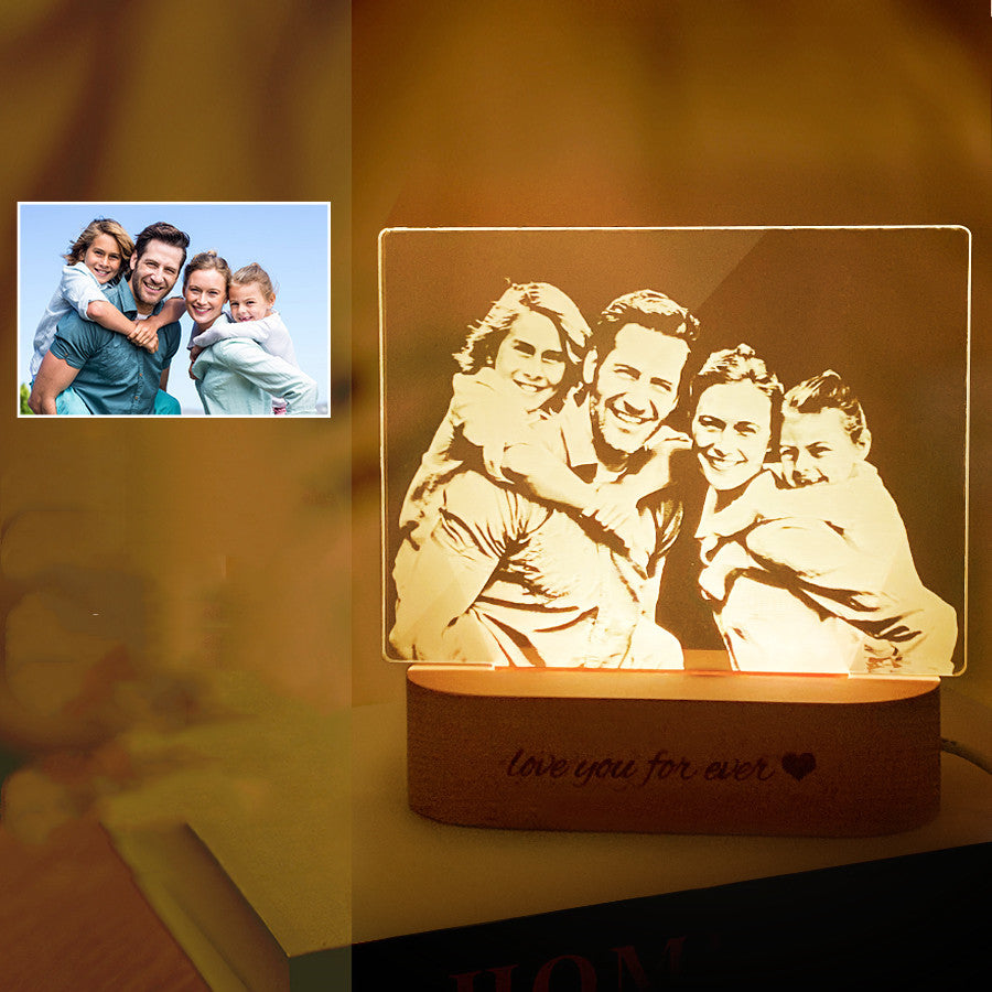 Custom Photo 3D Stereo Night Light