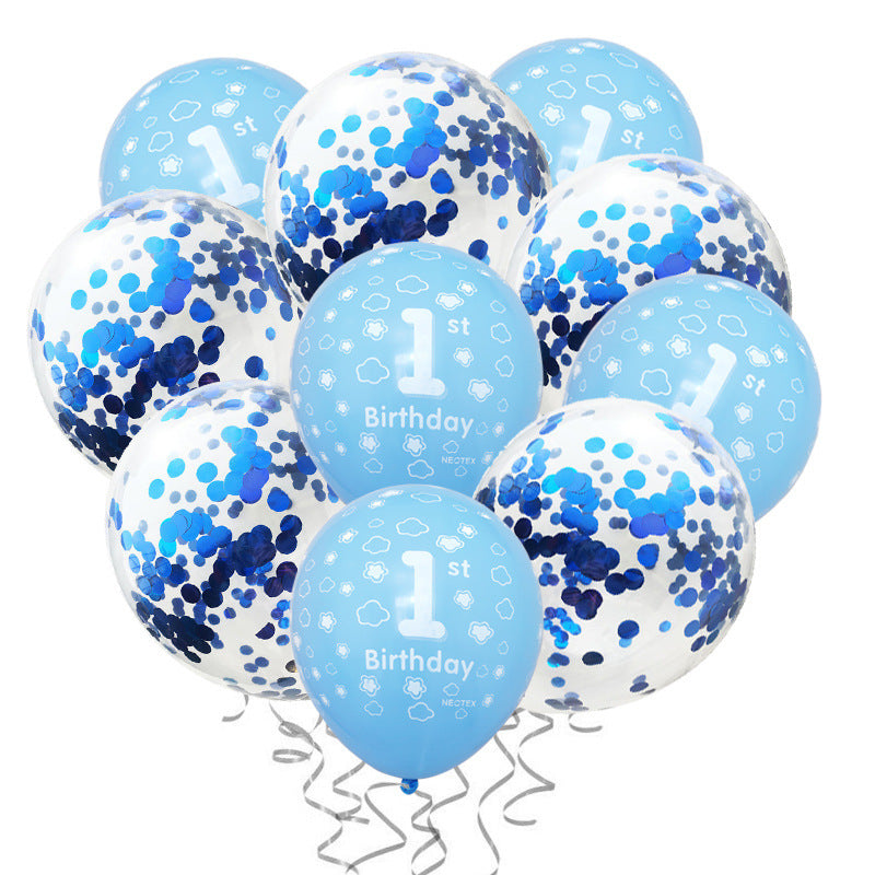 One-year-old Latex Birthday Party Decoration Balloons