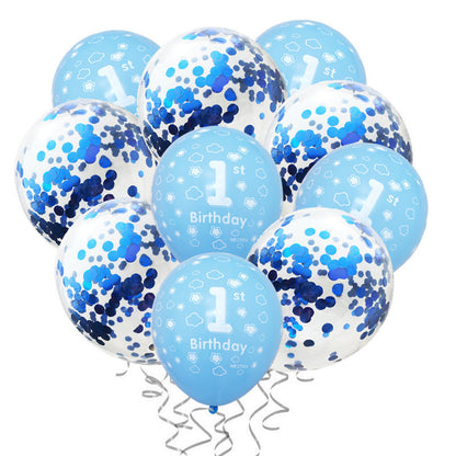 One-year-old Latex Birthday Party Decoration Balloons