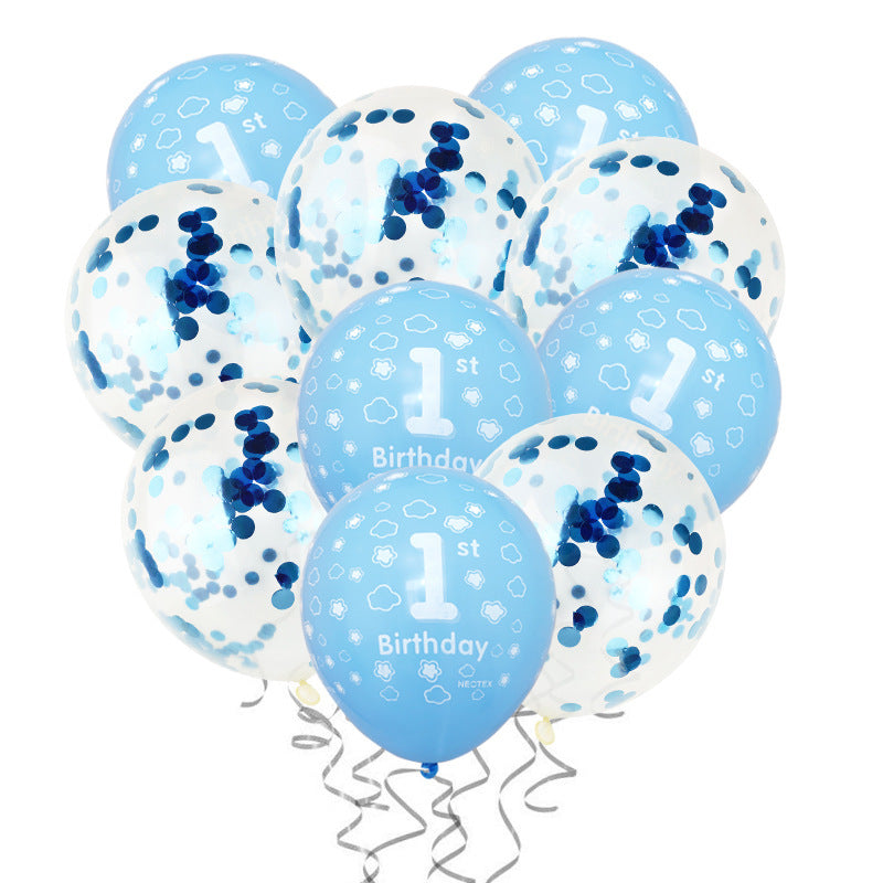 One-year-old Latex Birthday Party Decoration Balloons