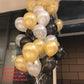 Metallic Gold And Silver Birthday Party Decoration Balloons 18PS