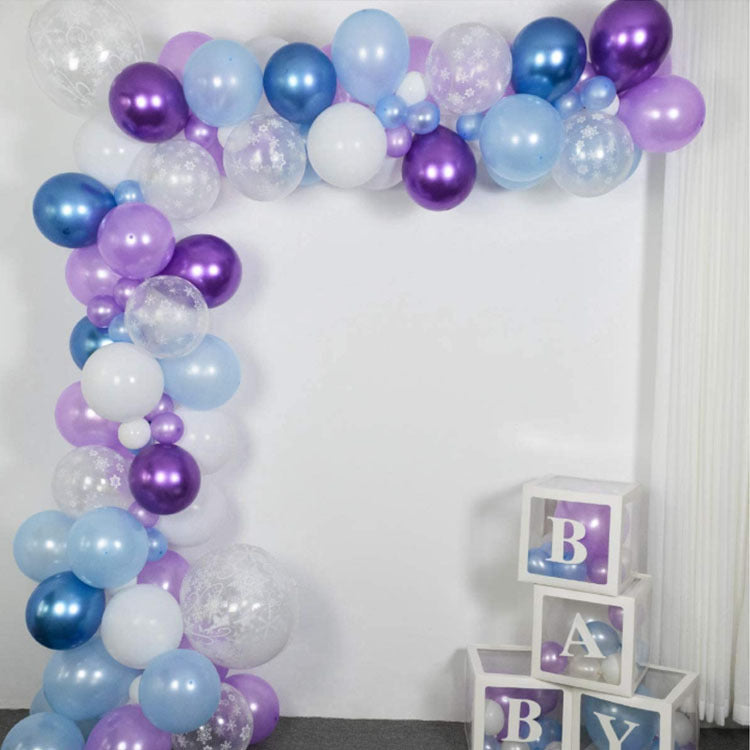 Garland Arch Kit Geburtstag Party Eis Schnee Königin Latex Ballons Kette Baby Dusche Dekoration Globos