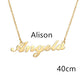 Necklace Alloy Pendant Font Fascinating Pendant Custom Name Necklace Personalized Necklace