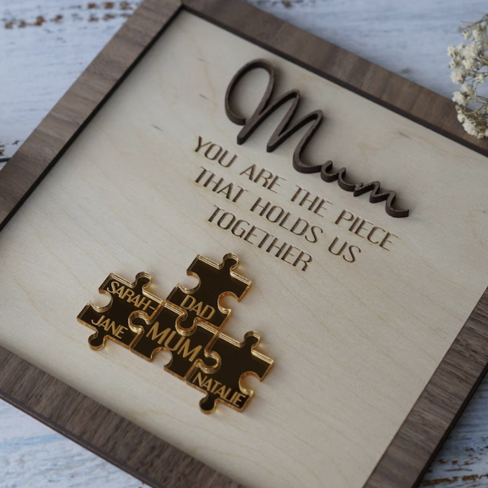 New Wooden Personalized DIY Puzzle Frame