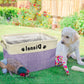 Personalized Pet Dog Toy Storage Basket Dog Canvas Bag Fold