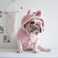 Pet Apparel Embroidery Cartoon Hooded Vest - Tiki's Geschenke Boutique