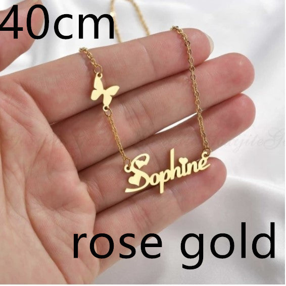 Necklace Alloy Pendant Font Fascinating Pendant Custom Name Necklace Personalized Necklace