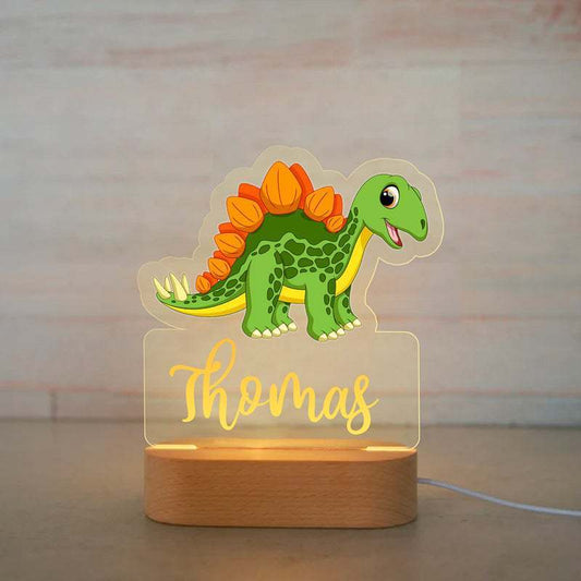 Dinosaur Night Light Creative Children's Names Cartoon Animation Ornaments