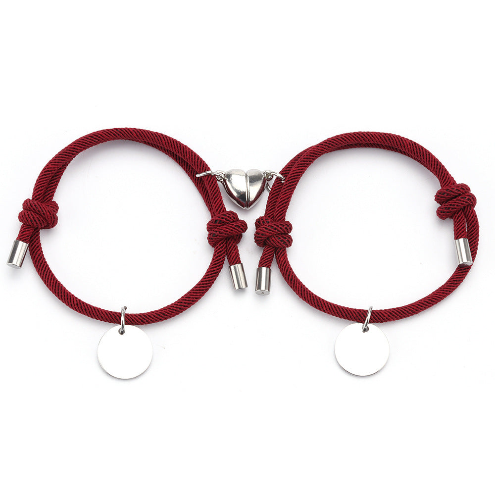 A Pair Of Men And Women Couple Bracelets