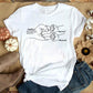 Hand Drawn Mom Kids Fist Collision Shirt Personalized T-shirt