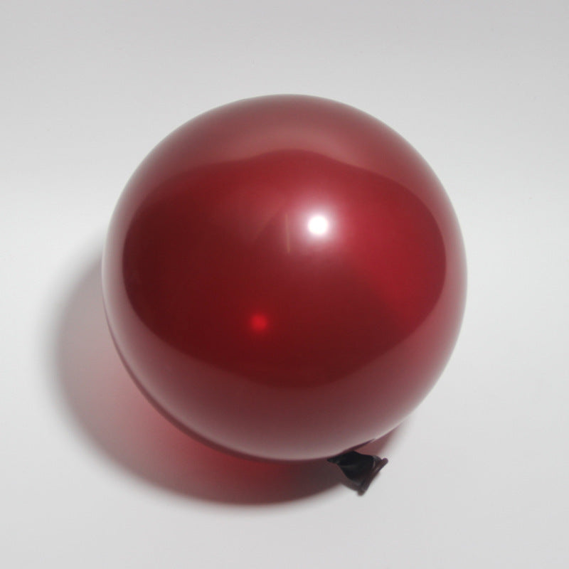 Burgundy Pearl Latex Helium Balloons Wine Red Party Globos