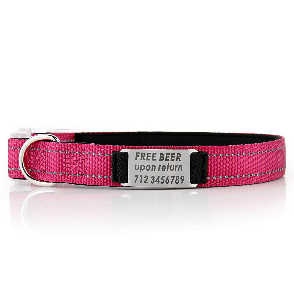 Customized Nylon Dog Collar