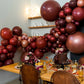 Burgundy Pearl Latex Helium Balloons Wine Red Party Globos