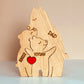 Handmade Wooden Bear Family Personalized Carving Crafts