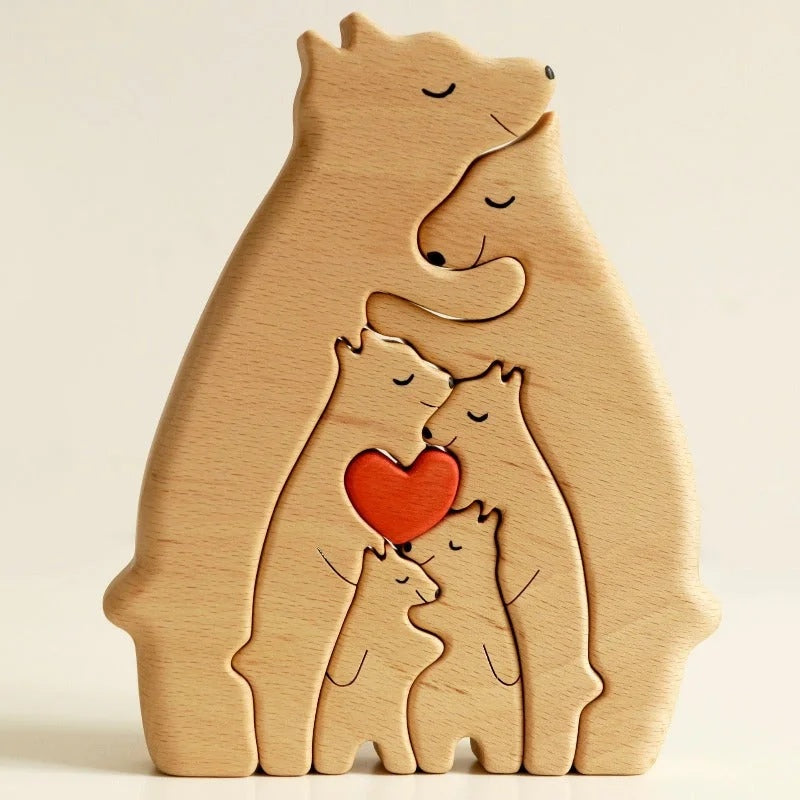 Home Fashion DIY Wooden Puzzle Ornament