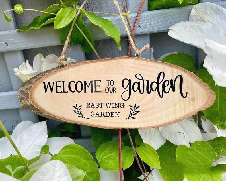 Personalized Wooden Garden Plaque Christmas Gift