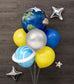 Black starry theme decoration birthday decoration balloons