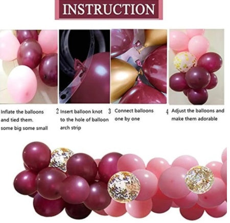 Tender Powder Latex Balloons Balloon Chain Package