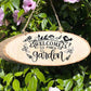 Personalized Wooden Garden Plaque Christmas Gift