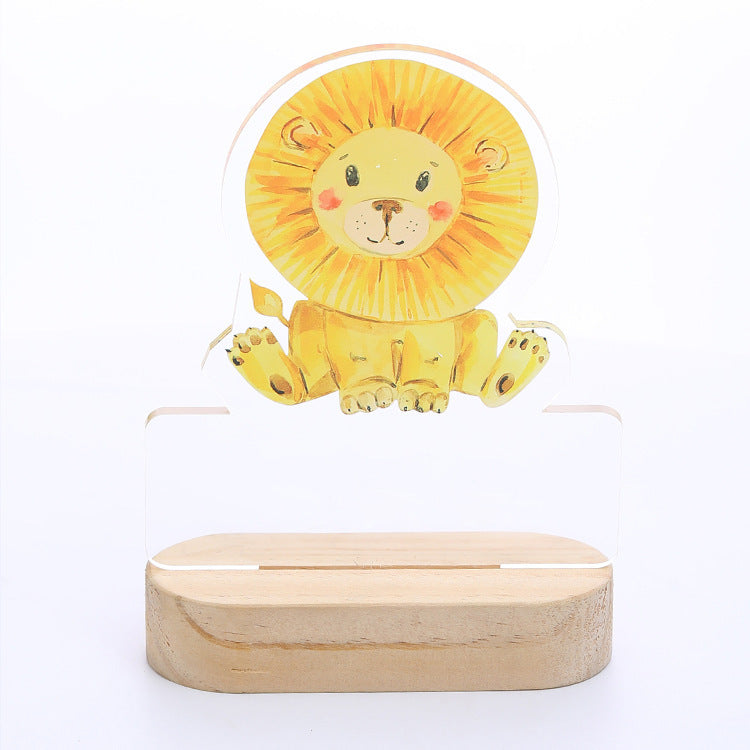 Exclusive Name Cartoon Anime Wooden Lamp Ornament