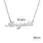 Necklace Alloy Pendant Font Fascinating Pendant Custom Name Necklace Personalized Necklace