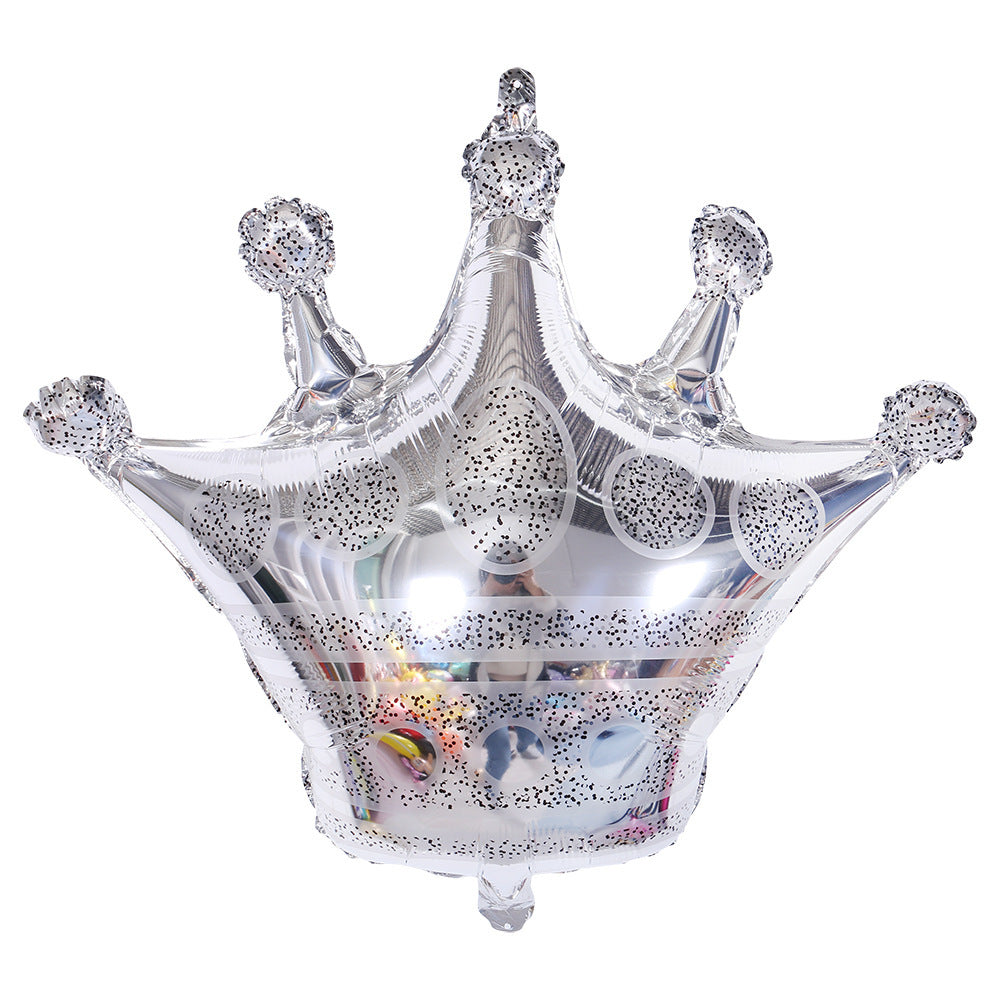 Five-pronged Crown Aluminum Foil Balloons For Birthday And Wedding Celebration