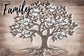 Family Tree Canvas Painting Custom Name Wall Art Poster