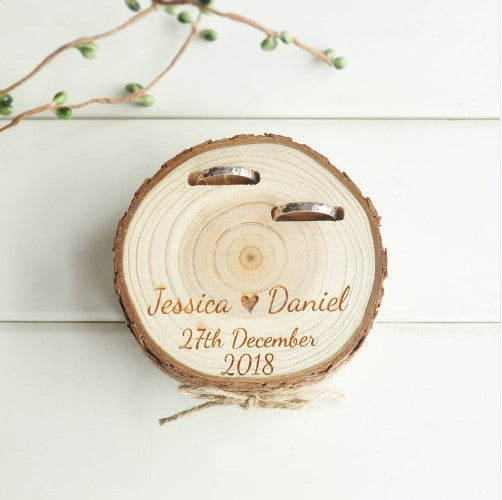 Ring Holder Box Bridal Wood