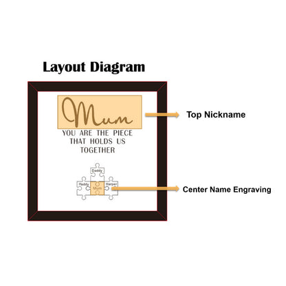 New Wooden Personalized DIY Puzzle Frame