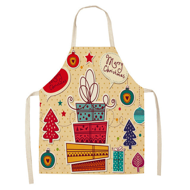 Christmas Series Cotton And Linen Apron