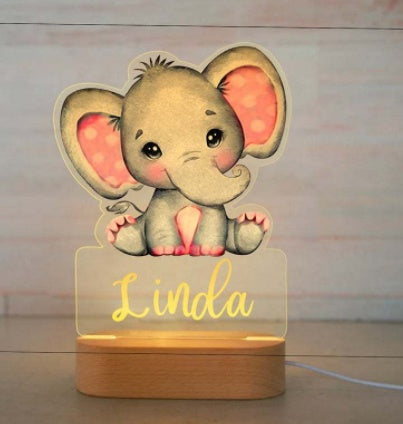 Exclusive Name Cartoon Anime Wooden Lamp Ornament