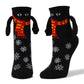 Couple Magnetic Handle Cute Hand Socks Christmas