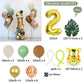 Jungle Animal Green Leaf Birthday Digital Aluminum Film Rubber Balloons Suit