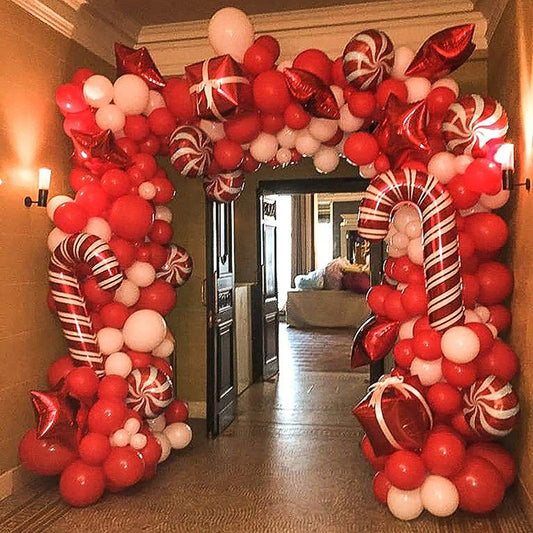 Christmas Party Balloon Chain Arch Decoration