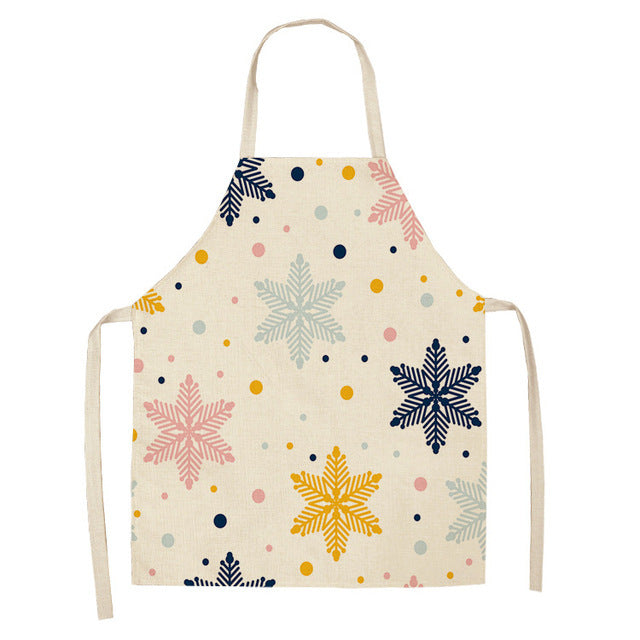 Christmas Series Cotton And Linen Apron