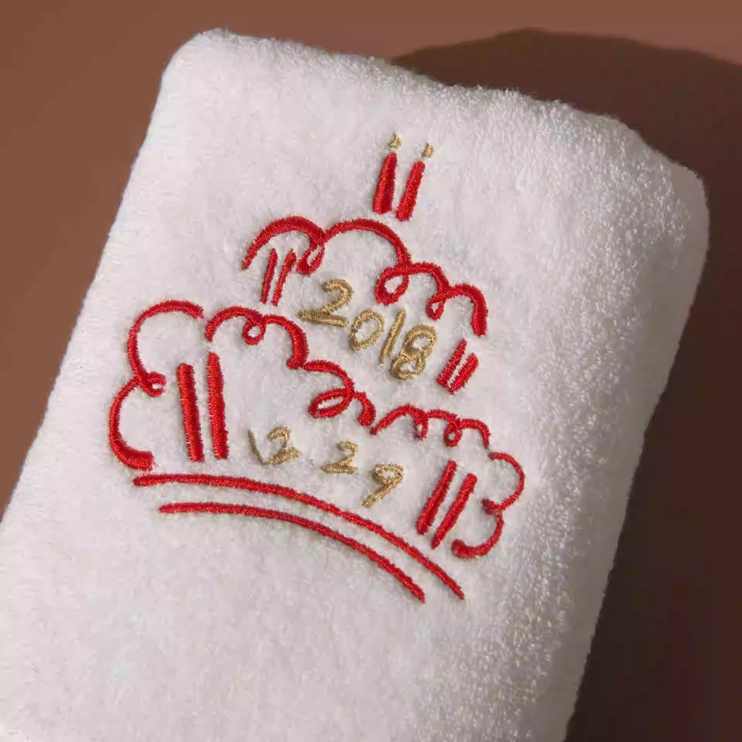 Creative Gift Embroidery Customized Towel Cotton Name Birthday DIY