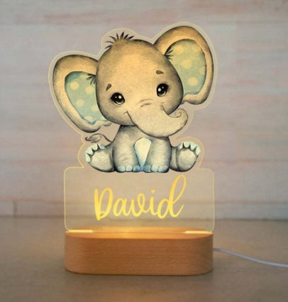 Exclusive Name Cartoon Anime Wooden Lamp Ornament